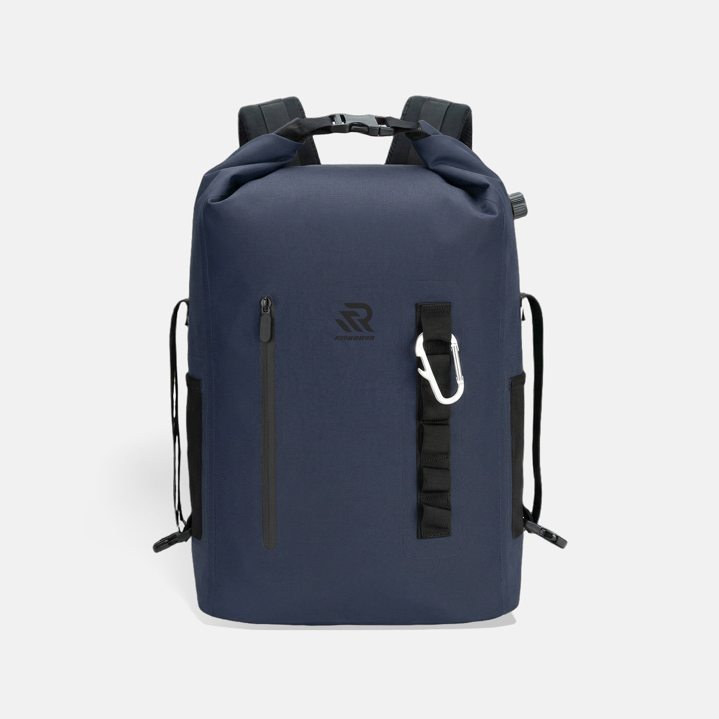 20L Roll-Top Backpack Cooler in Navy - front view