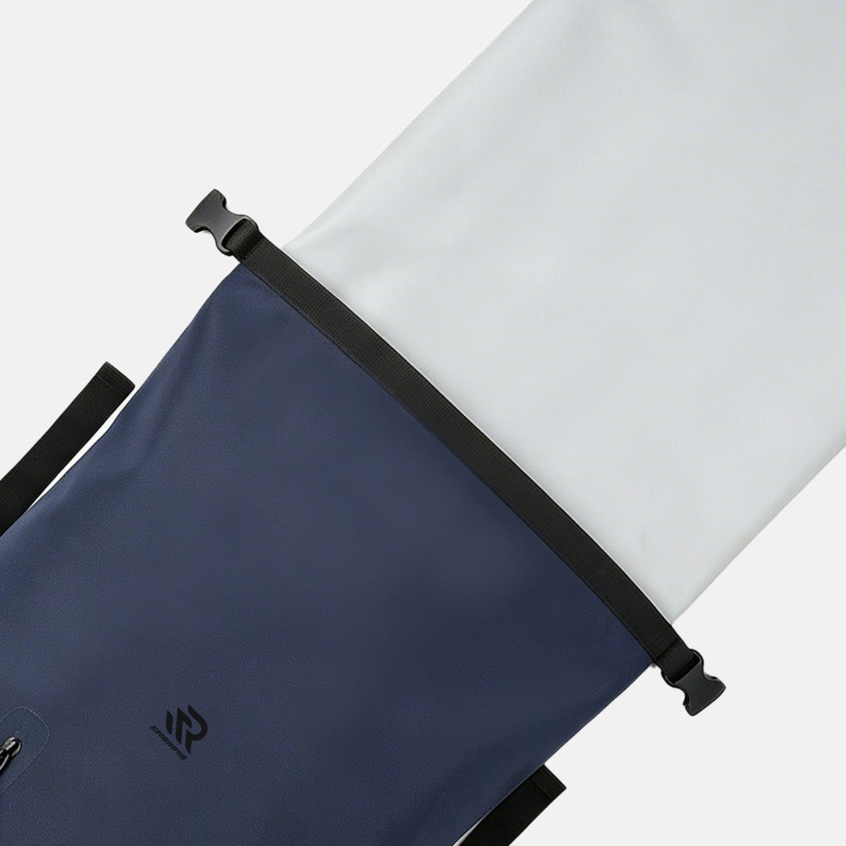 RIVONOVA 35L Roll-Top Backpack Cooler in Navy - liner with food-grade TPU lining, easy to clean