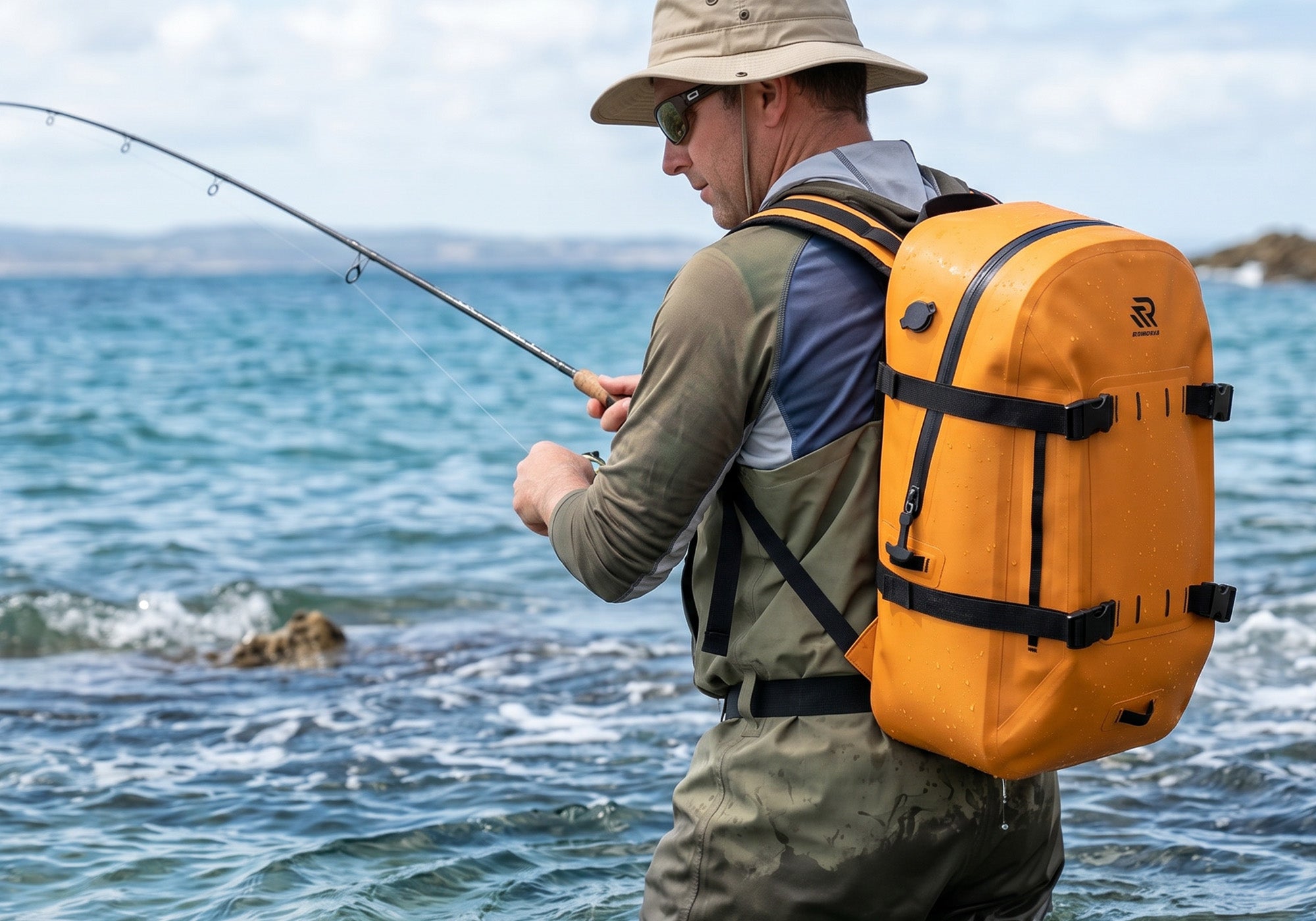 waterproof backpack for fishing