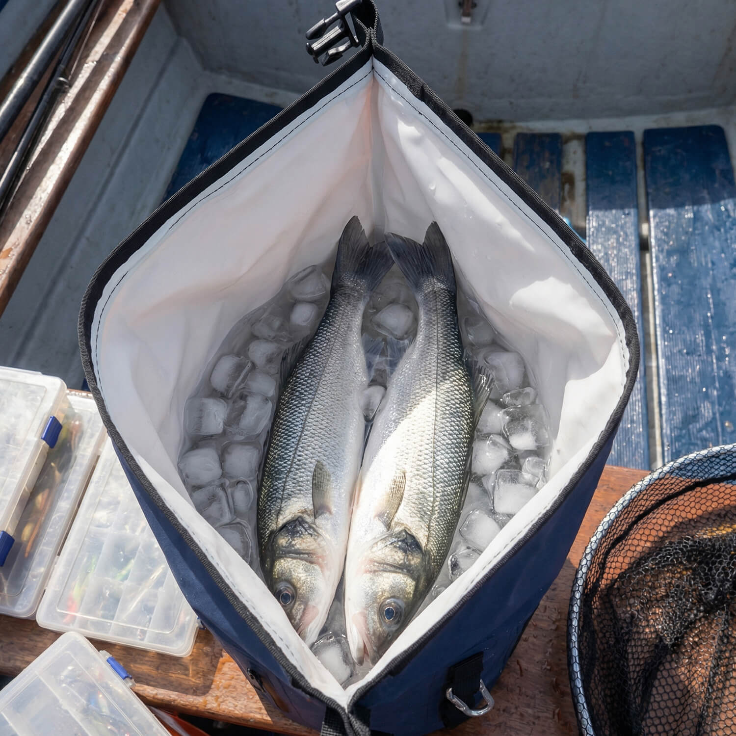 rivonova roll-top backpack cooler for fishing