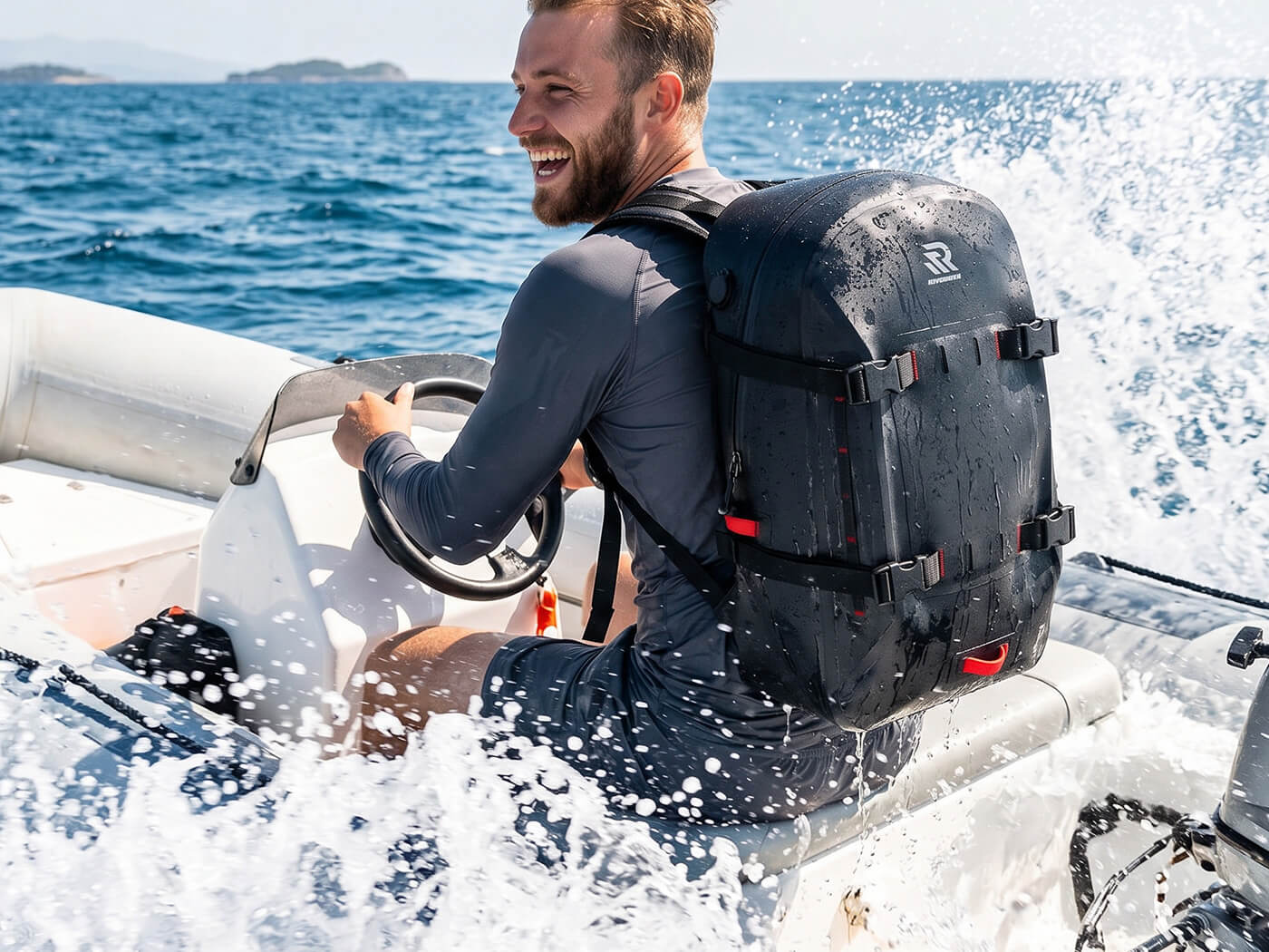 rivonova waterproof backpack for water sports