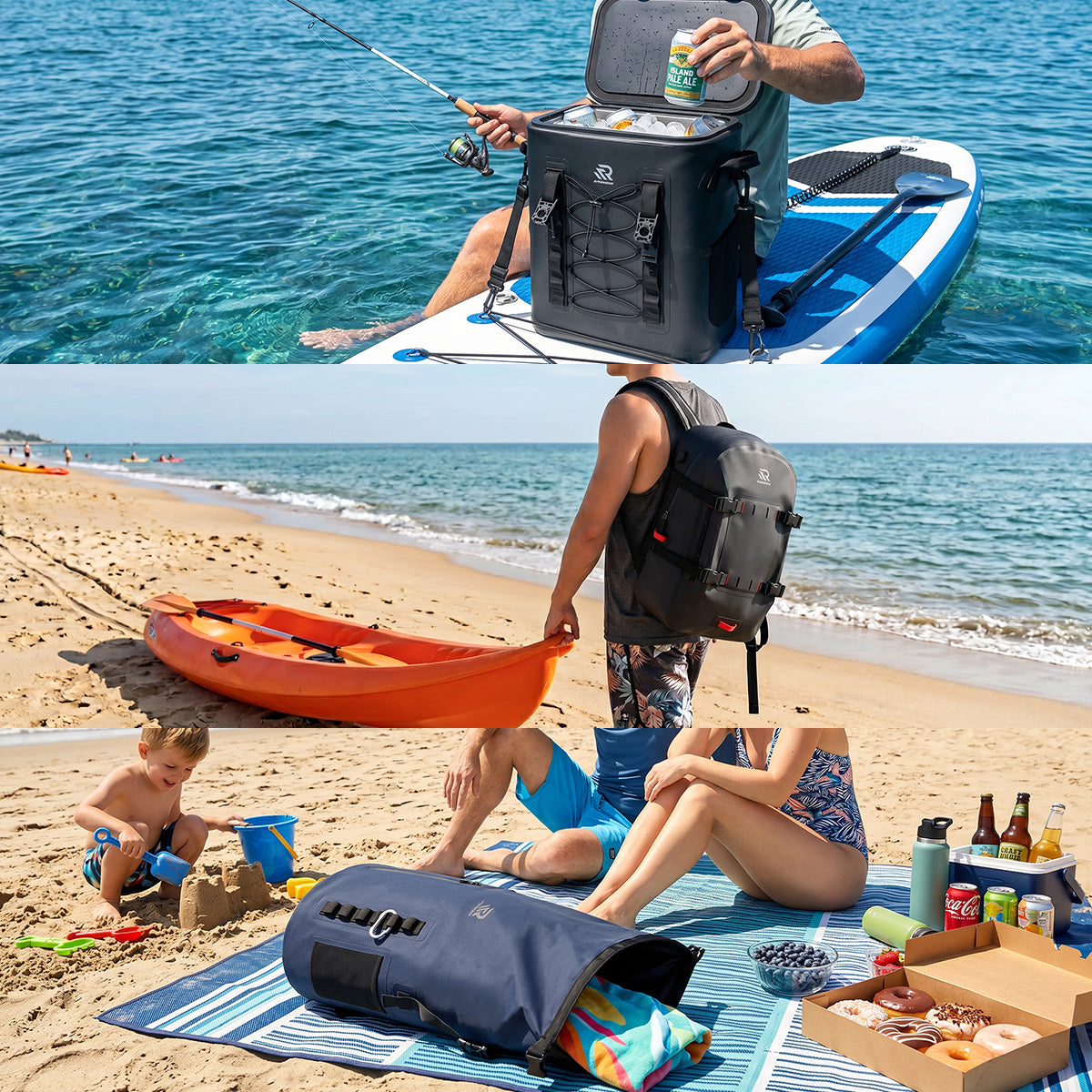 Rivonova Backpack & Coolers for beach