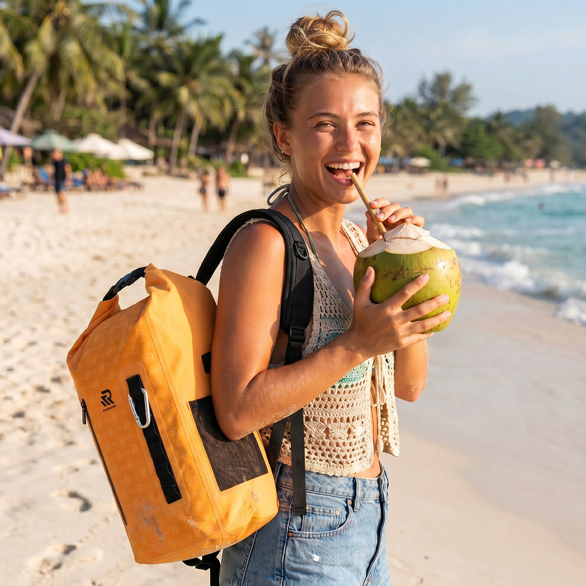 rivonova roll-top backpack cooler for beach