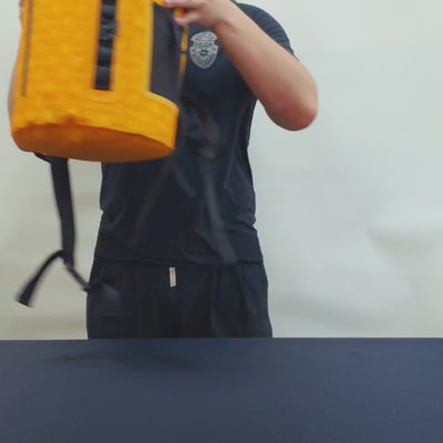 video of the rivonova roll-top backpack cooler introduction